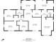 Detailed floor plan showing layout of bedrooms, bathrooms, living room, kitchen, and other rooms at 1333 E Lombardy Dr, Deltona, FL 32725