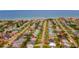Breathtaking aerial view of a quaint coastal community near the ocean at 33 Camellia Dr, Ormond Beach, FL 32176
