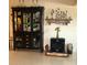 Elegant Living Room featuring decorative shelving, fireplace, and comfortable seating at 33 Camellia Dr, Ormond Beach, FL 32176