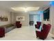 Well-lit lobby with comfortable seating, modern art, and a welcoming atmosphere at 1909 S Atlantic Ave # 405/406, Daytona Beach Shores, FL 32118