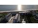 Aerial view showcasing a modern beachfront community with ocean views and well-designed layouts at 2360 Ocean Shore Blvd # 1, Ormond Beach, FL 32176