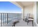 Relaxing balcony with comfortable seating and stunning ocean views at 89 S Atlantic Ave # 1004, Ormond Beach, FL 32176