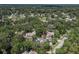 A home nestled in a tree-filled neighborhood. This aerial view highlights its private setting and community at 1108 Shockney Dr, Ormond Beach, FL 32174