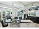 Spacious kitchen featuring a large island with black marble countertops and pendant lighting at 1108 Shockney Dr, Ormond Beach, FL 32174