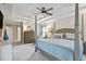 Expansive main bedroom with tray ceiling, ceiling fan, and lots of natural light at 1254 Royal Pointe Ln, Ormond Beach, FL 32174