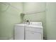 Laundry room with washer, dryer and shelving at 3132 Connemara Dr, Ormond Beach, FL 32174