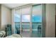 The balcony has great views of the water, and the furniture makes the space livable at 231 Riverside Dr # 1602, Holly Hill, FL 32117