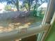 View of the fenced backyard from the interior at 264 Sherwood Ln, Daytona Beach, FL 32117