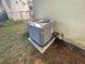 Close-up of the modern air conditioning system, ensuring energy-efficient climate control for the home at 264 Sherwood Ln, Daytona Beach, FL 32117