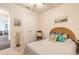 Bedroom featuring neutral paint, a bed and a closet at 2836 Monaghan Dr, Ormond Beach, FL 32174