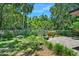 Backyard featuring landscaping, privacy fence and patio seating, perfect for outdoor relaxation at 1108 Northside Dr, Ormond Beach, FL 32174
