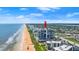 Scenic aerial shot of a beachfront condo offering ocean views and pool access at 1239 Ocean Shore Blvd # 3C3, Ormond Beach, FL 32176