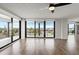 Living room features a large window with outdoor views at 1239 Ocean Shore Blvd # 3C3, Ormond Beach, FL 32176