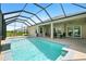 The screened pool and patio area are perfect for entertaining guests at 3048 Borassus Dr, New Smyrna Beach, FL 32168