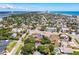 Scenic aerial view of the home and neighborhood near waterfront at 1221 Gamble Pl, Daytona Beach, FL 32118