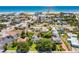 Property aerial view highlighting convenient access to the beach at 1221 Gamble Pl, Daytona Beach, FL 32118