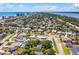 Aerial view of the home in a neighborhood with a beach skyline at 1221 Gamble Pl, Daytona Beach, FL 32118