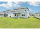 Spacious backyard featuring a well-manicured lawn and view of neighboring houses at 288 Links Terrace Blvd, Daytona Beach, FL 32124