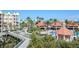 Resort-style community with pool, clubhouse, and walkways at 4624 Harbour Village Bv # 4205, Ponce Inlet, FL 32127