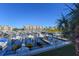 Scenic view of the marina, featuring docked boats at 4624 Harbour Village Bv # 4205, Ponce Inlet, FL 32127