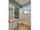 Clean bathroom with shower/tub combo at 2441 Prairie Dunes, Clermont, FL 34711