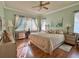 Relaxing main bedroom with king-size bed and wood floors at 2441 Prairie Dunes, Clermont, FL 34711