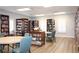 Well-stocked community library featuring ample shelving, tables, and seating for residents to enjoy reading and study at 4953 Glen Coe St, Leesburg, FL 34748