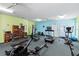 Well-equipped fitness center featuring modern exercise equipment, open space, and bright interiors for a comfortable workout environment at 122 Baytree Blvd, Tavares, FL 32778