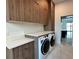 Bright laundry room with modern washer and dryer at 16122 Pendio Dr, Bella Collina, FL 34756