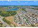Aerial view showcases the home's location within a well-planned neighborhood and scenic surroundings at 9342 Oglethorpe Dr, Groveland, FL 34736