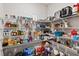 Walk-in pantry with wire shelving and ample space for storing food and household items at 6834 Mossy Oak Ln, Lakeland, FL 33810