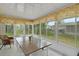 Outdoor table and chair set on an enclosed patio at 17548 Se 96Th Ave, Summerfield, FL 34491