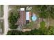 Aerial view showing house, pool, detached buildings, and surrounding land at 14700 Se 94Th Ave, Summerfield, FL 34491