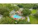 Resort-style pool with plenty of space for swimming and relaxing at 25499 Hawks Run Ln, Sorrento, FL 32776