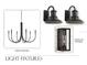 Selection of dining and outdoor light fixtures at 576 Casey Loop, Mount Dora, FL 32757