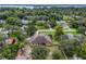 Aerial view of property and surrounding neighborhood at 15921 Hanson View Dr, Tavares, FL 32778