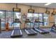 Well-equipped fitness center featuring modern treadmills and televisions for entertainment at 27227 Roanoke Dr, Leesburg, FL 34748