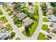 Aerial view of house and surrounding neighborhood at 9400 Se 176Th Saffold St, The Villages, FL 32162