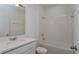 Clean bathroom with tub, shower, and vanity at 17036 Clear Mind Aly, Winter Garden, FL 34787