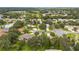 An aerial view of the community, emphasizing the neighborhood's layout and natural surroundings at 5206 Fantasy Way, Leesburg, FL 34748