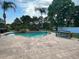 Relaxing pool area with a patio and a tranquil backyard view at 6048 Tremayne Dr, Mount Dora, FL 32757