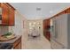 Kitchen features a breakfast nook, stainless steel appliances, and ample cabinetry at 410 Ainsworth Cir, The Villages, FL 32162