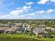 Aerial view of the property showcasing the backyard and pool at 8732 Providence Ct, Mount Dora, FL 32757