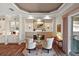 Cozy living room with fireplace and seating area at 8732 Providence Ct, Mount Dora, FL 32757