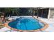 Refreshing backyard pool and spa surrounded by a screened enclosure and lush landscaping at 2602 Tryon Pl, Windermere, FL 34786