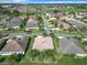 Aerial view of a residential community with golf course at 2673 Beckett Run, The Villages, FL 32162