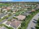 Aerial view of a residential neighborhood with houses, streets, and landscaping at 2673 Beckett Run, The Villages, FL 32162