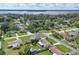 Wide aerial view of neighborhood, highlighting property's location at 326 N Sunset Dr, Mount Dora, FL 32757