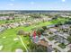 Aerial view of home on golf course at 32857 Timberwood Dr, Leesburg, FL 34748