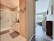 Elegant bathroom featuring a tiled shower, sleek vanity, and modern finishes at 518 Narrow View Ln, Groveland, FL 34736